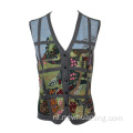 wollen mouwloze vest dames